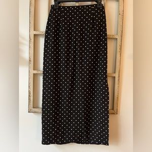 Vintage Polka Dot Midi Slip Skirt sz. Small